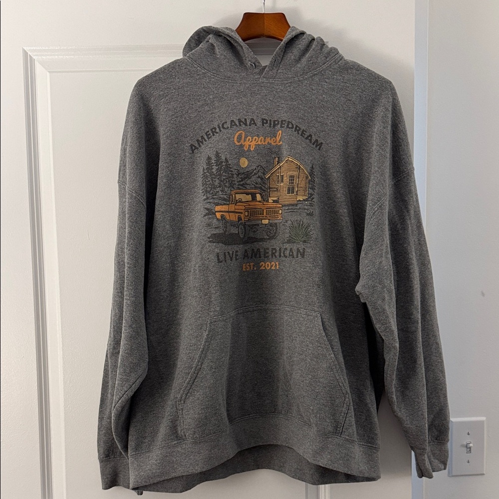 Gildan Charcoal Graphic Hoodie